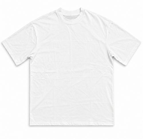 T-SHIRT NOIR DE COULEUR UNIQUE - 280GSM