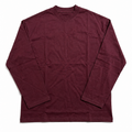 T-SHIRT ROUGE BORDEAUX  MANCHES LONGUES - 240GSM